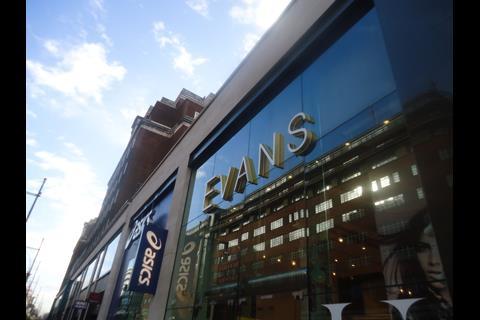 Evans has opened a new store on Oxford Street